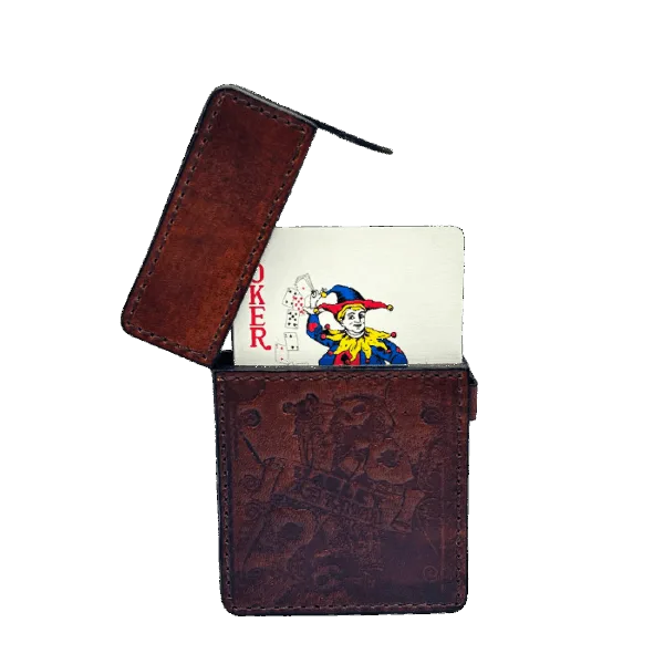 ハーレーダビッドソン トランプ（エンボス加工レザーケース付き）