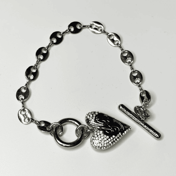 【ハーレー純正】レディース 　ハートチャームブレスレット