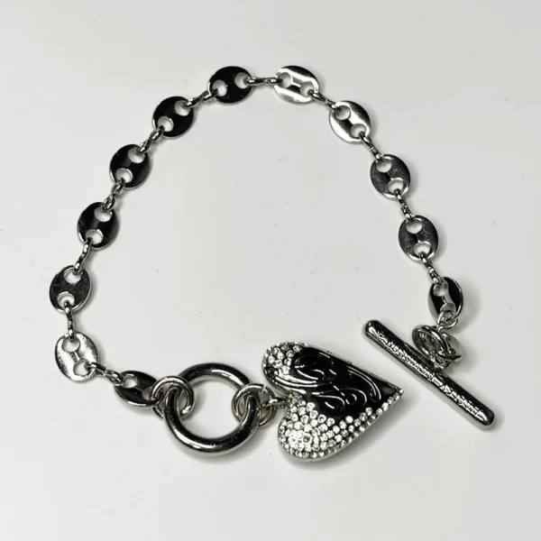 【ハーレー純正】レディース 　ハートチャームブレスレット