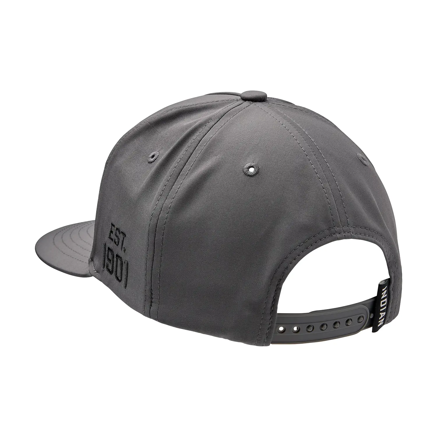 Indian Motorcycle キャップ スナップバック EST.1901 グレー 背面