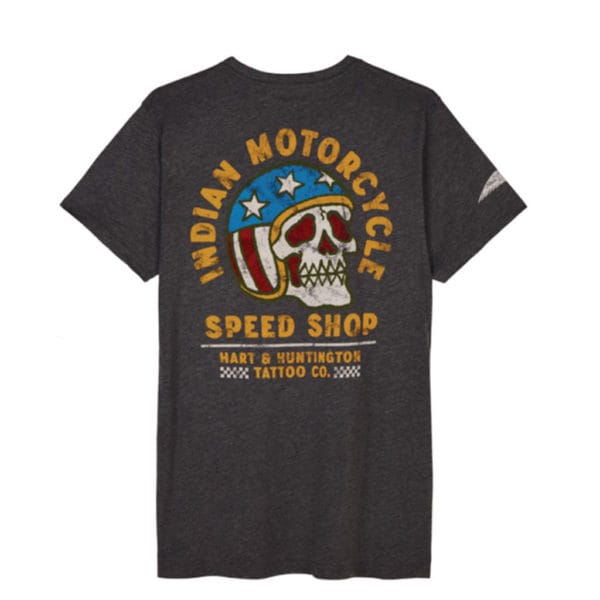 Indian × H&H SPEED SHOP Tシャツ グレー